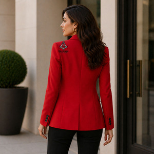 Chaqueta Blazer de Algodón y Poliéster para Mujer con Bordado de la Hermandad Masónica Delta Sigma Sorors |   Sorority Bordado Personalizado para Damas - Product Image 4