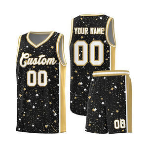 Uniformes de Baloncesto Personalizados de Poliéster para Hombre, Jersey y Pantalones Cortos Transpirables de Secado Rápido con Inserciones de Malla, Conjuntos para Equipos - Product Image 1