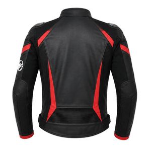 Chaqueta de Motocicleta Negra y Roja para Hombre, Chaqueta de Protección para Motociclistas, Ropa Resistente para Motociclistas, para Aventuras al Aire Libre y Carreras - Product Image 2