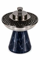 Brûleur d'encens indien décoratif écologique Lavie Creations, base en résine avec dessus en acier inoxydable, parfum d'ambiance luxueux pour la maison, aromathérapie
