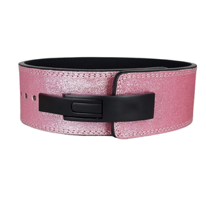 Ceinture de Soutien Lombaire Unisexe Ajustable en Cuir Rose pour Haltérophilie avec Fermeture à Boucle – Protection Professionnelle Haute Durabilité - Product Image 5