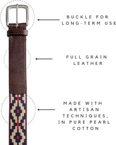 Ceintures tressées en cuir véritable de haute qualité pour hommes, ceinture tissée personnalisée avec logo pour hommes - Product Image 4