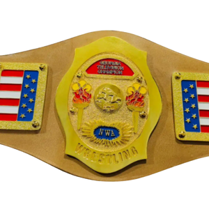เข็มขัดแชมป์มวยปล้ำ NWA - เข็มขัดกีฬาแบบปรับแต่งได้พร้อมลายธงชาติอเมริกา - ของสะสมระดับพรีเมียมสำหรับแฟนมวยปล้ำ - Product Image 2