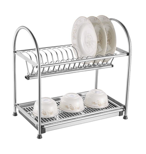 OEM/ODM Stainless steel multi-layer dish drying <b>rack</b>, standing storage <b>rack</b> with drip tray for the kitchen Viet Nam - Product Image 6