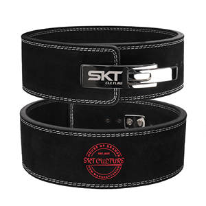 เข็มขัดยกน้ำหนักหนังแท้สำหรับออกกำลังกาย ฟิตเนส เวทเทรนนิ่ง สำหรับผู้ชายและผู้หญิง แบบมืออาชีพ พร้อมหัวเข็มขัดแบบคันโยก - Product Image 5