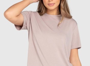 Camiseta Extra Grande de Alta Calidad 100% Algodón para Mujer con Logotipo Personalizado, Tejido Jersey Transpirable 100% Algodón, Largo Regular - Product Image 3