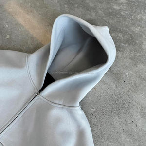 Custom High Quality Cotton 320gsm Heavyweight <b>Hoodies</b> Wholesale Blank Custom Fleece Pullover <b>Oversized</b> <b>Men</b> <b>Hoodies</b> - Product Image 5