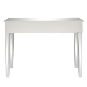 Escritorio de Computadora Moderno Plateado con Dos Cajones, 106*38*76cm, con Espejo Reflectante - Muebles de Oficina Elegantes - Product Image 4