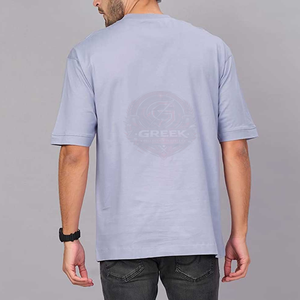 เสื้อยืดโอเวอร์ไซส์ผู้ชาย ผ้าฝ้ายพรีเมียม คอกลม ทรงหลวม สไตล์ลำลอง เสื้อผ้าสตรีทแวร์ ผู้ผลิต ขายส่ง - Product Image 4
