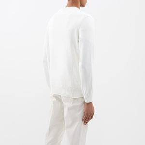 Coffee Cotton/Bamboo Fiber Breathable <b>Men's</b> Knitted Pullover Sweater Wholesale Winter Fashion Wear - Product Image 3