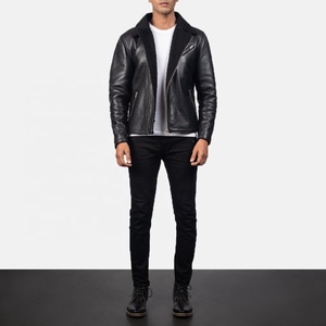 Chaqueta de Motociclista de Cuero para Hombre, Nueva Moda, Hecha a Medida, con Forro de Piel, Cortavientos, Ajustada, con Cuello Alto, Color Personalizado - Product Image 2