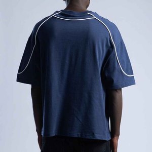 เสื้อยืดผู้ชายผ้าถักเนื้อแน่น แขนสั้น ผ้าฝ้าย 100% สวมใส่สบาย ระบายอากาศได้ดี เหมาะสำหรับใส่ลำลอง แฟชั่นฤดูร้อน ใส่ได้ทุกวัน ออกกำลังกายได้ - Product Image 6