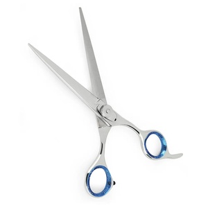 Tijeras de Peluquería Profesionales de Acero Inoxidable con Punta Afilada para Diestros, Mango Largo de Goma y 28 Dientes, Duraderas para Uso en Salones de Belleza - Product Image 5