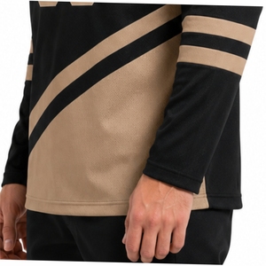 Maillot de hockey sur glace personnalisé pour homme, manches longues, sublimation OEM, séchage rapide, coupe athlétique, col en V, pour homme. - Product Image 6