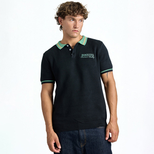 Polo homme élégant à manches courtes avec revers côtelé anti-boulochage, col rabattu – Fabricant de vêtements personnalisés - Product Image 6