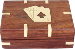 Wooden Card <b>Box</b> | Handcrafted Wooden card organizer |B2B indian wooden games | Adult wooden games | Playing Card Wooden <b>Box</b> | - Product Image 3