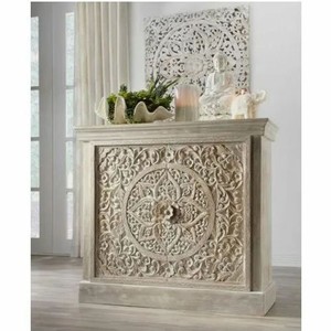 Handcrafted Sheesham Wood Carved <b>Side</b> <b>Table</b> Jodhpur Style Wholesale - Product Image 2
