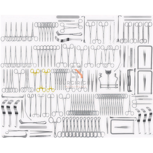 Mejor Precio, Juego de 161 Piezas de Cirugía Básica, Kit de Instrumentos Quirúrgicos de Grado Alemán, Acero Inoxidable, Manual, CE ISO, Uso Hospitalario - Product Image 3