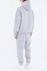 Ensemble de survêtement à capuche pour homme de haute qualité, couleur unie, polaire, coupe classique, coton, séchage rapide, respirant - Product Image 2