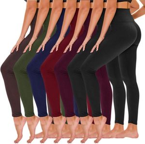 Pantalons de yoga pour femmes anti-transpiration |   Leggings de sport en spandex/nylon longueur cheville |   Tissu respirant extensible dans quatre sens de haute qualité - Product Image 1