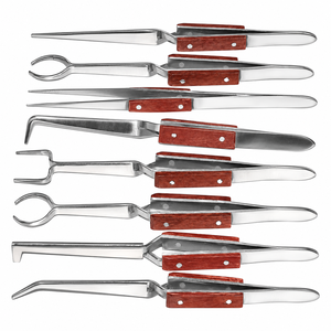 Pince à souder pour dissipateur thermique avec poignée en fibre, courbée à 90 degrés, droite, à pointe longue, à mâchoires lisses et coniques, ZetomedPro - Product Image 6