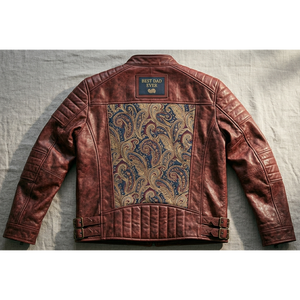 Elegant Brown Leather <b>Jacket</b> for Men Timeless and Versatile Effortless Style and Comfort Perfect for Bikers and Casual Wear - Product Image 2