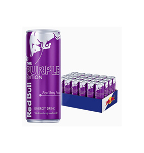 Red Bull Purple Edition Skogsbarssmak en provenance directe d'usine, 24 canettes de 250 ml, EAN par carton 9002490287207 pour la vente au détail (compatible avec la lecture par scanner) - Product Image 1