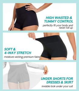 High <b>Waist</b> Sport Shorts with Pockets Quick Dry Waterproof Breathable <b>Elastic</b> <b>Waist</b> Women's Activewear - Product Image 3