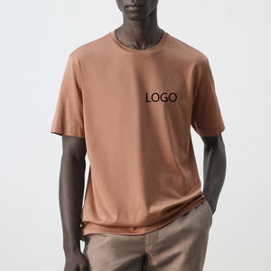 Camiseta de algodón para hombre, diseño básico de cuello redondo, alta calidad, precio de fábrica para compras al por mayor 2026 - Product Image 1