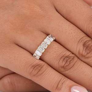 แหวนเพชรทรงรัศมี 1.40 กะรัต เกรด F VS1 เพชรเลี้ยงในห้องปฏิบัติการ ชุบโรเดียม ดีไซน์วินเทจ ทอง 9K หรูหรา พร้อมใบรับรอง IGI สำหรับผู้หญิง เหมาะสำหรับงานแต่งงาน - Product Image 6