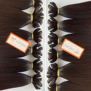 Hueso liso negro natural listo para enviar desde cabello humano real vietnamita cutícula completa alineada - Product Image 3