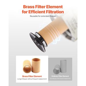 Filtro Separatore Acqua per Compressore d'Aria 1/2'' NPT, 5 m, Elemento Filtrante in Ottone con Scarico Automatico, Ricambi per Compressori Industriali - Product Image 5
