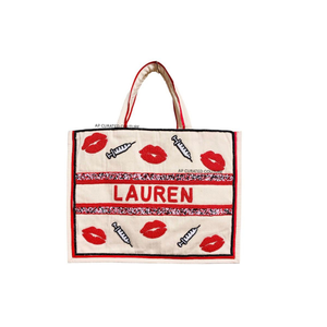 Latest Handmade Beaded <b>Canvas</b> <b>Tote</b> Bags-Durable Summer Design with leopard Pattern Personalized Customization available - Product Image 5