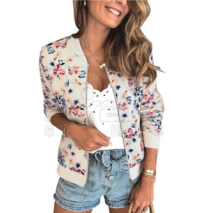 Breathable Comfort Women Printing Varsity <b>Jackets</b> Premium Fabric Apparel For Relaxed Modern Wardrobe Choices - Product Image 5