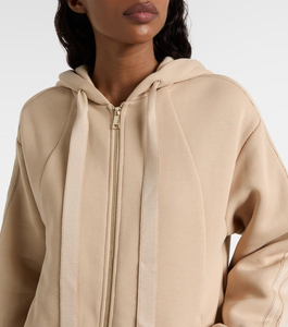Sudadera con capucha de lona con cremallera para mujer, invierno, ODM, estampado frontal, 100% algodón, tela gruesa, actividades al aire libre, novedad 2026 - Product Image 6