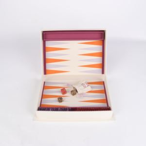 Fashion New Customized Foldable Eco-Friendly Durable PU Leather Safe Roll up Chess <b>Backgammon</b> Board Game for Travel - Product Image 3