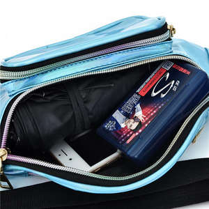 Mini Bolso Bandolera Holográfico Láser para Mujer, Bolso de Mano Pequeño de PU Tipo Jelly, Colores Dulces, Impermeable y Moderno - Product Image 6