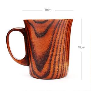 Mug à café en bois TIMELESS CRAFT - Design sculpté à la main, couleurs et logo personnalisables, cadeau d'affaires pour hôtels et restaurants - Product Image 2