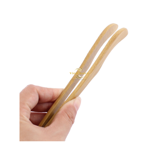 Natural Bamboo Teacup Clamp Eco Friendly <b>Tea</b> Tongs for Handling Hot Cups and Wholesale Supply - Product Image 1