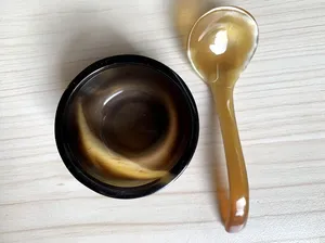 Bol de service rustique en corne fait main, disponible en plusieurs tailles, idéal pour la cuisine, les cadeaux, la décoration et les événements festifs – Meilleur prix pour les fournisseurs en gros - Product Image 6