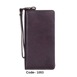 Women Long Wristlet Leather Wallets RFID Travel Family Passport <b>Holder</b> Cards <b>Document</b> Organizer Booklet Indian Factory Clutch - Product Image 2