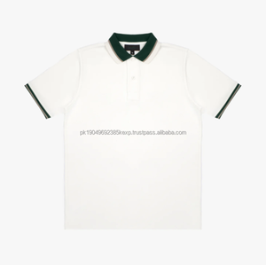 Camiseta Polo para Hombre 100% Algodón con Cuello de Botones, Colores en Contraste y Rayas, Tejido de Punto Transpirable, Suministro ODM, Envío DDP - Product Image 6