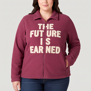 Veste polaire à col rabattu grande taille pour femme, fabrication de vestes polaires brodées en chenille, manteau d'hiver chaud pour femmes - Product Image 4