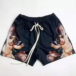 กางเกงขาสั้นออกกำลังกายผ้าเฟรนช์เทอร์รี่ ดีไซน์ใหม่ โลโก้สั่งทำได้ เอวกลาง สีพื้น แห้งเร็ว เอวยางยืด สวมใส่สบาย - Product Image 4