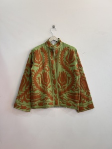 Veste en coton brodée style bohème, respirante, style vintage, veste streetwear, style bohème - Product Image 2