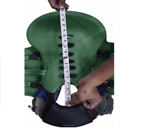 Selle de dressage anglaise verte en plastique, arbre en PP synthétique, couleur verte, légère, durable, confortable et bien ajustée - Product Image 5