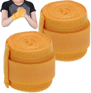 Bandages de boxe élastiques de haute qualité OEM, bandages de poignet personnalisés, protection des mains et des poignets pour la boxe et le MMA, bandages de boxe en coton - Product Image 4