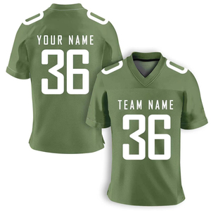 Custom Maroon Gold American Football Jersey V-Neck Short Sleeve Mesh Breathable 100% Polyester Sublimated Print Team <b>Name</b> Number - Product Image 2