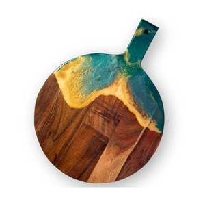 Tabla de Cortar de Resina Epoxi y Madera Multiusos, Elegante Tabla para Rebanar y Presentar Alimentos, Apta para Lavavajillas - Product Image 4
