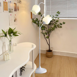 <span class=keywords><strong>Lampe</strong></span> <span class=keywords><strong>sur</strong></span> <span class=keywords><strong>pied</strong></span> en forme de fleur, 3 températures de couleur, <span class=keywords><strong>lampe</strong></span> vintage en forme de fleur, 3 têtes, lampes mignonnes pour salon, chambres à coucher - Product Image 1